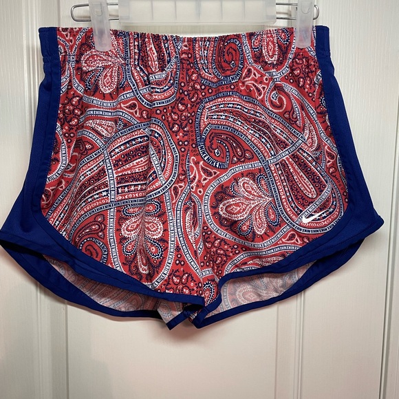 Nike Pants - Nike Red and Blue Paisley Shorts